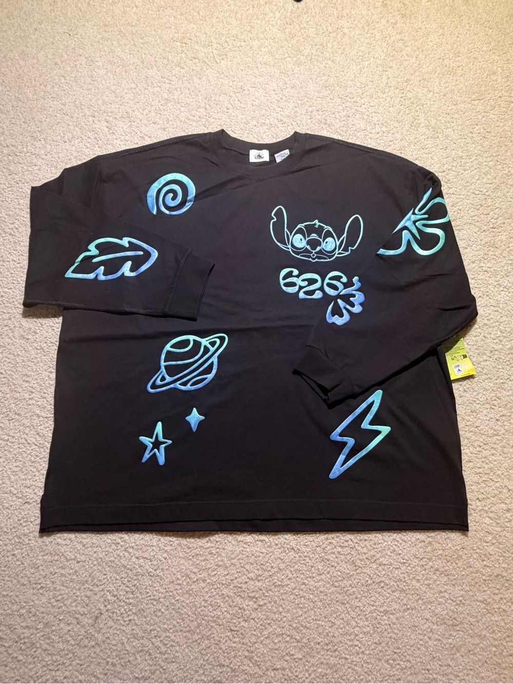 Disney Stitch 626 Celebration Crew 3XL XXXL Black Long Sleeve NWT Parks